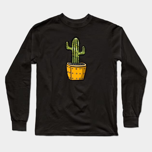 Succulent Illustration 6 T-Shirt Long Sleeve T-Shirt by yudabento